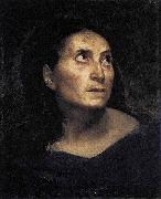 Head of a Woman Eugene Delacroix